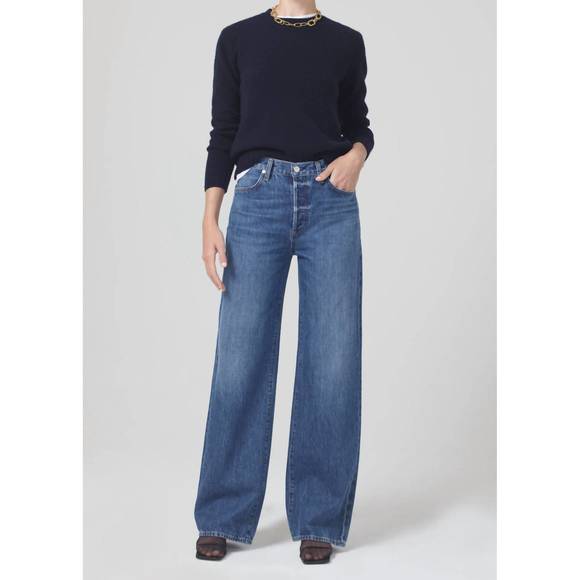 CITIZENS OF HUMANITY Denim - NEW CITIZENS OF HUMANITY annina high rise wide leg 30" trouser in pinnacle